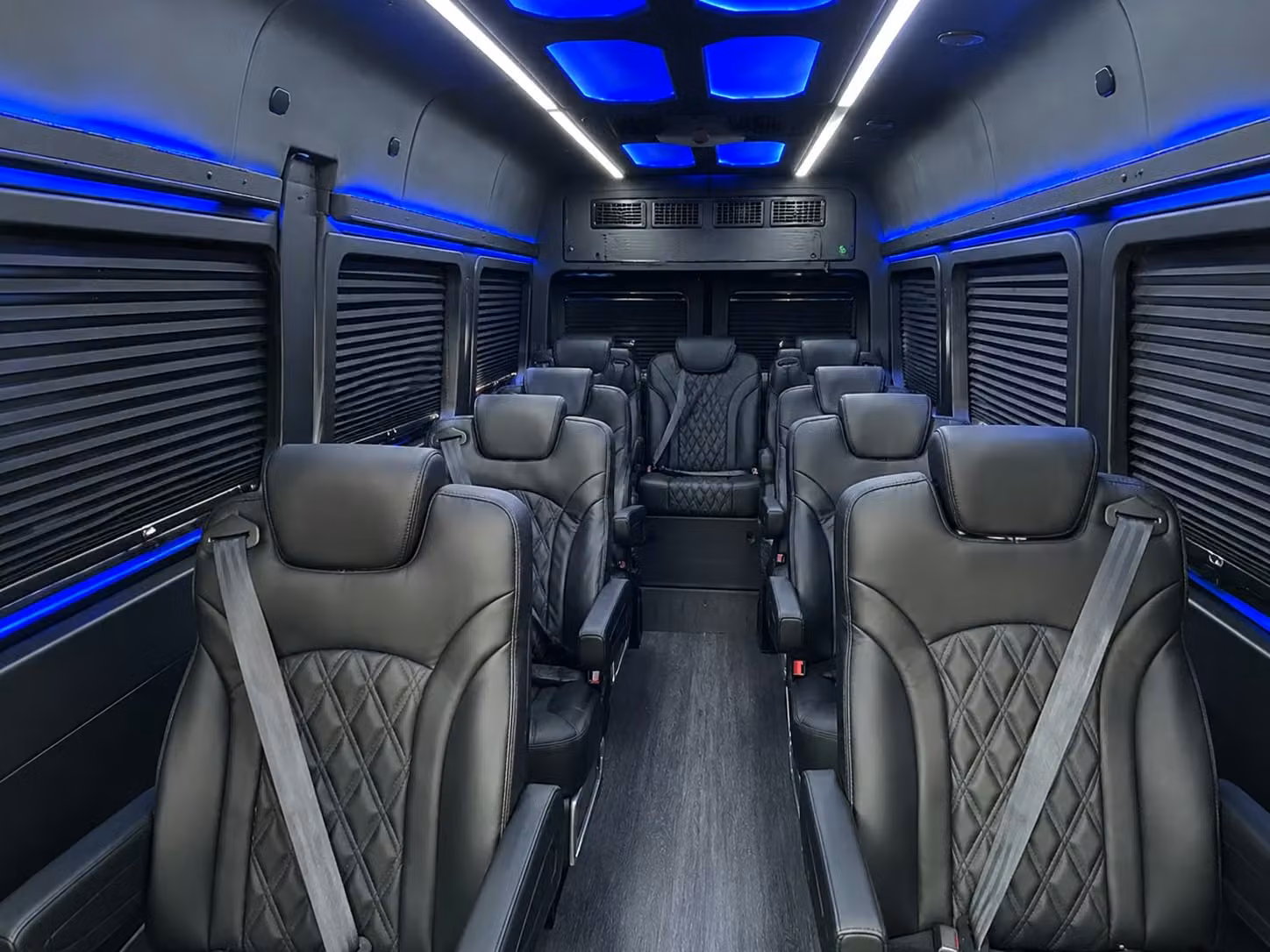 sprinter van with driver inside
