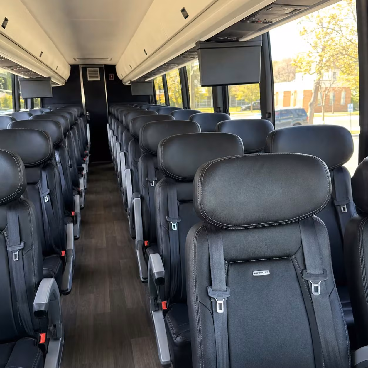 trenton charter bus interior
