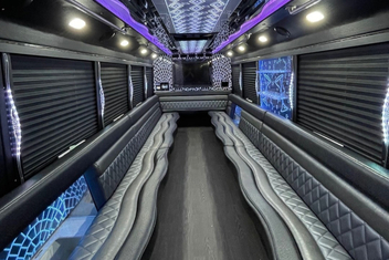 Trenton Party Bus Interior