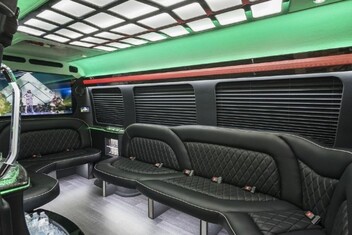 Trenton Sprinter Party Bus Interior